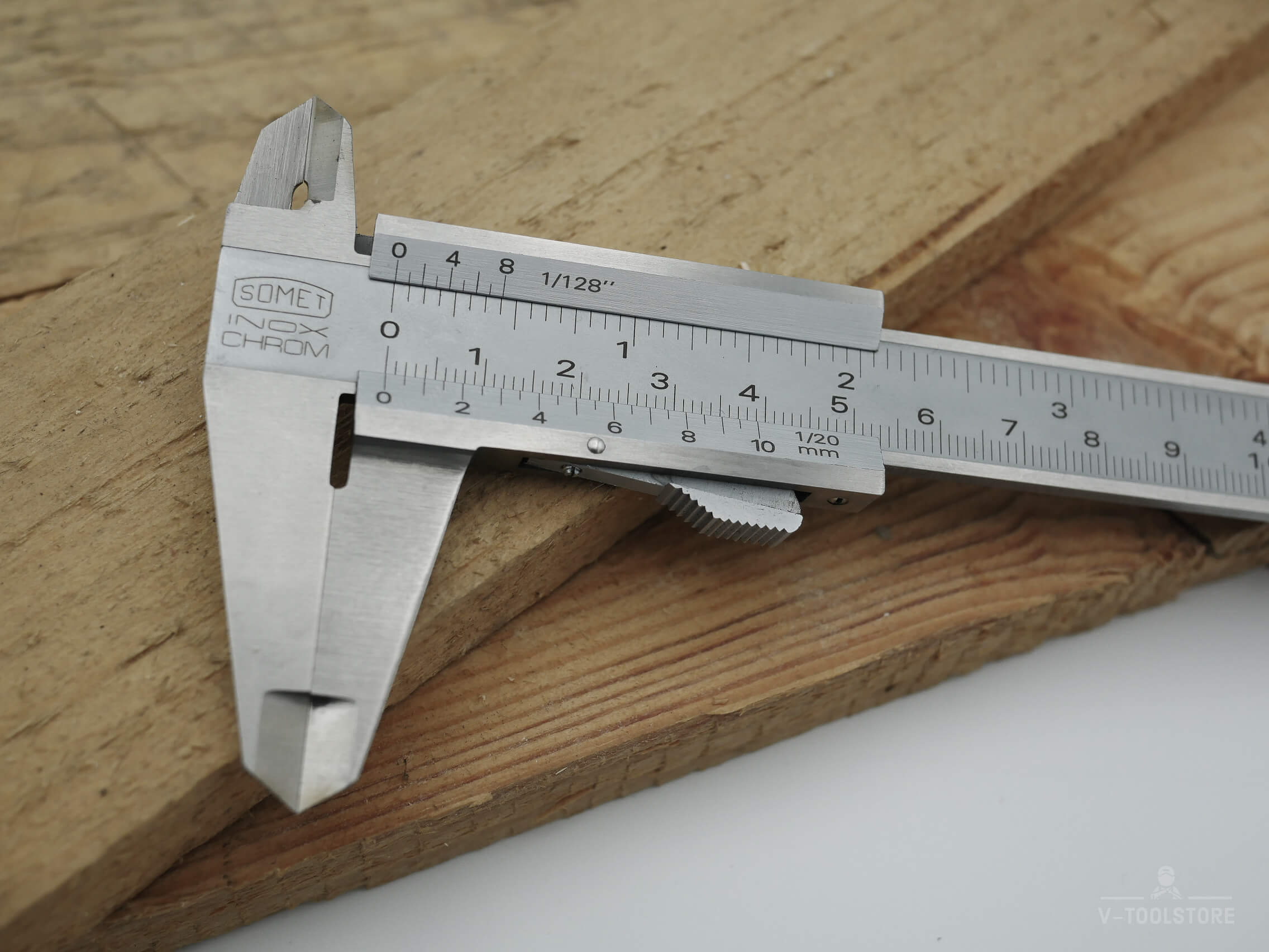 CALIBRADOR MECANICO 6"-150 MM X 0.05 INOX CHROM SOMET - Imagen 6